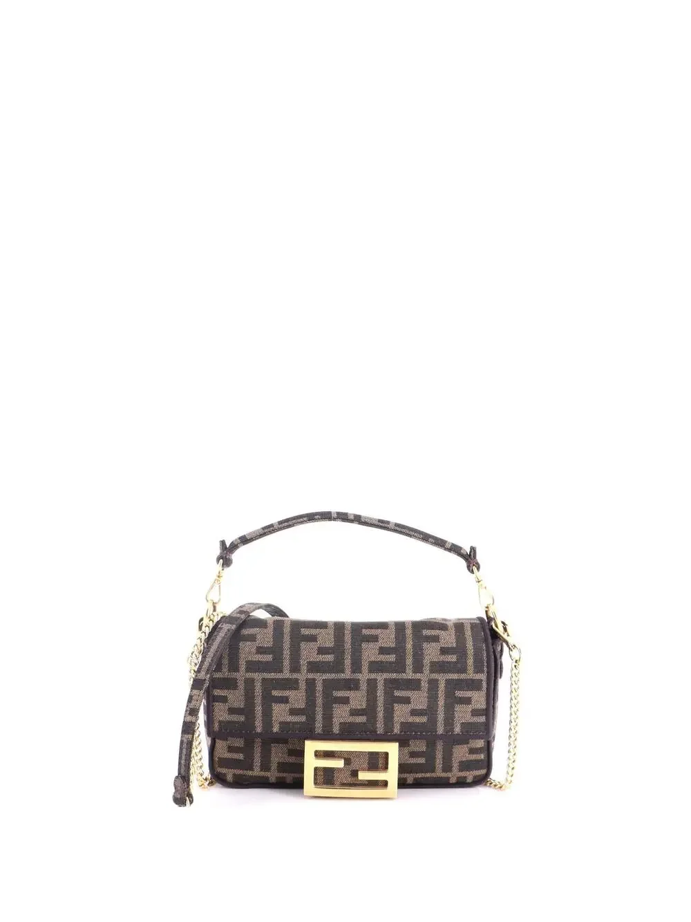 Fendi Baguette Nm Bag Zucca Canvas Mini #281289F23B - Picture 1 of 7
